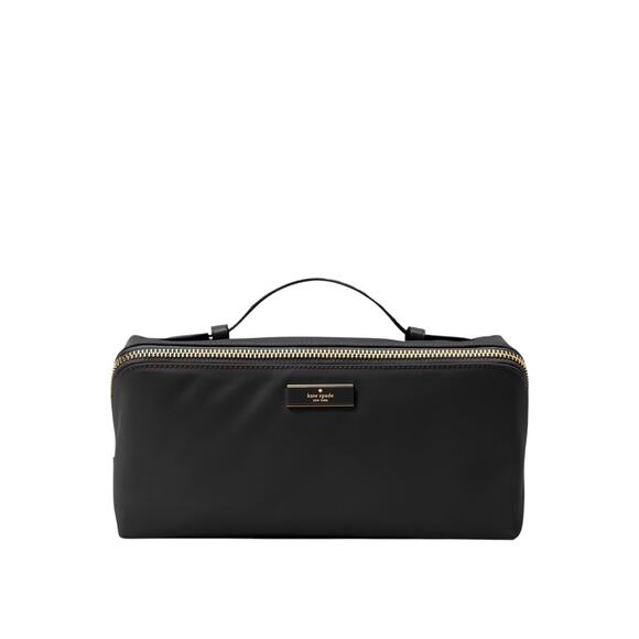 KATE SPADE New York Carter Nylon Travel Cosmetic Pouch in Black